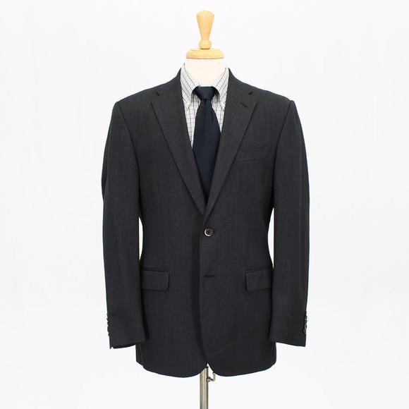 Corneliani 42R Gray Solid 2-Button Sport Coat Blazer Jacket O595 - Picture 1 of 11
